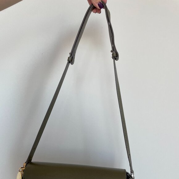 Stella McCartney Eco Alter Nappa Medium Frayme Khaki Bag - Picture 6 of 15